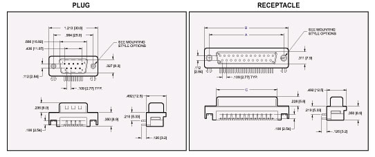 D Subminiature 210 Right Angle