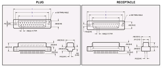 D Subminiature Straight Dip Solder Connector