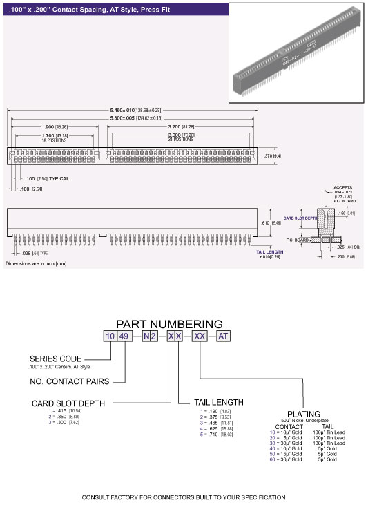 card edge connector