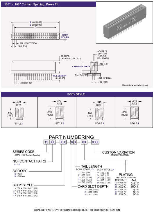 Card Edge Connector