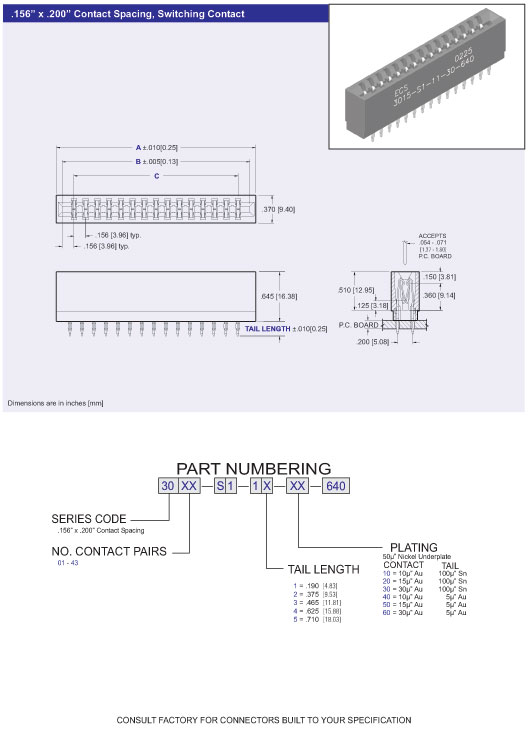 Card Edge Connector