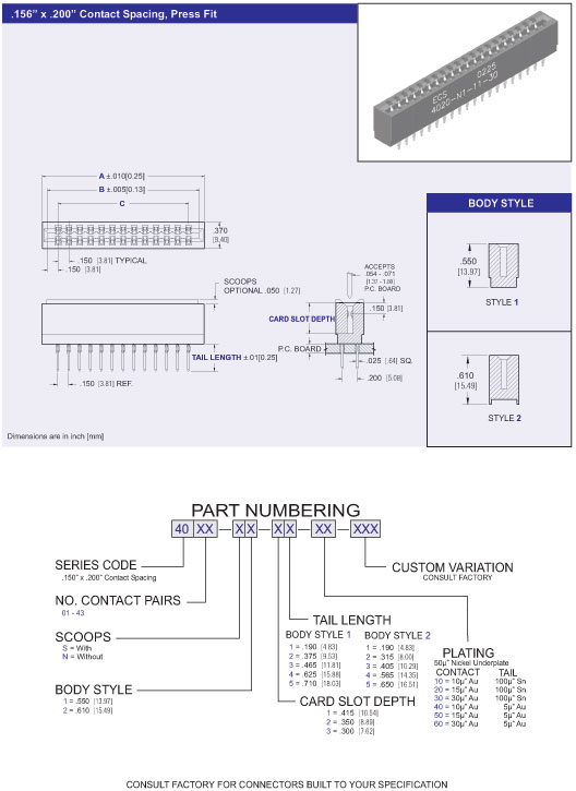 Card Edge Connector
