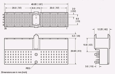 Type A25 Right Angle Hard Metric