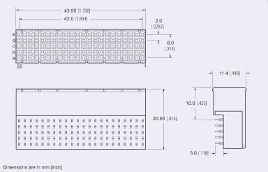 Type B22 Right Angle Hard Metric