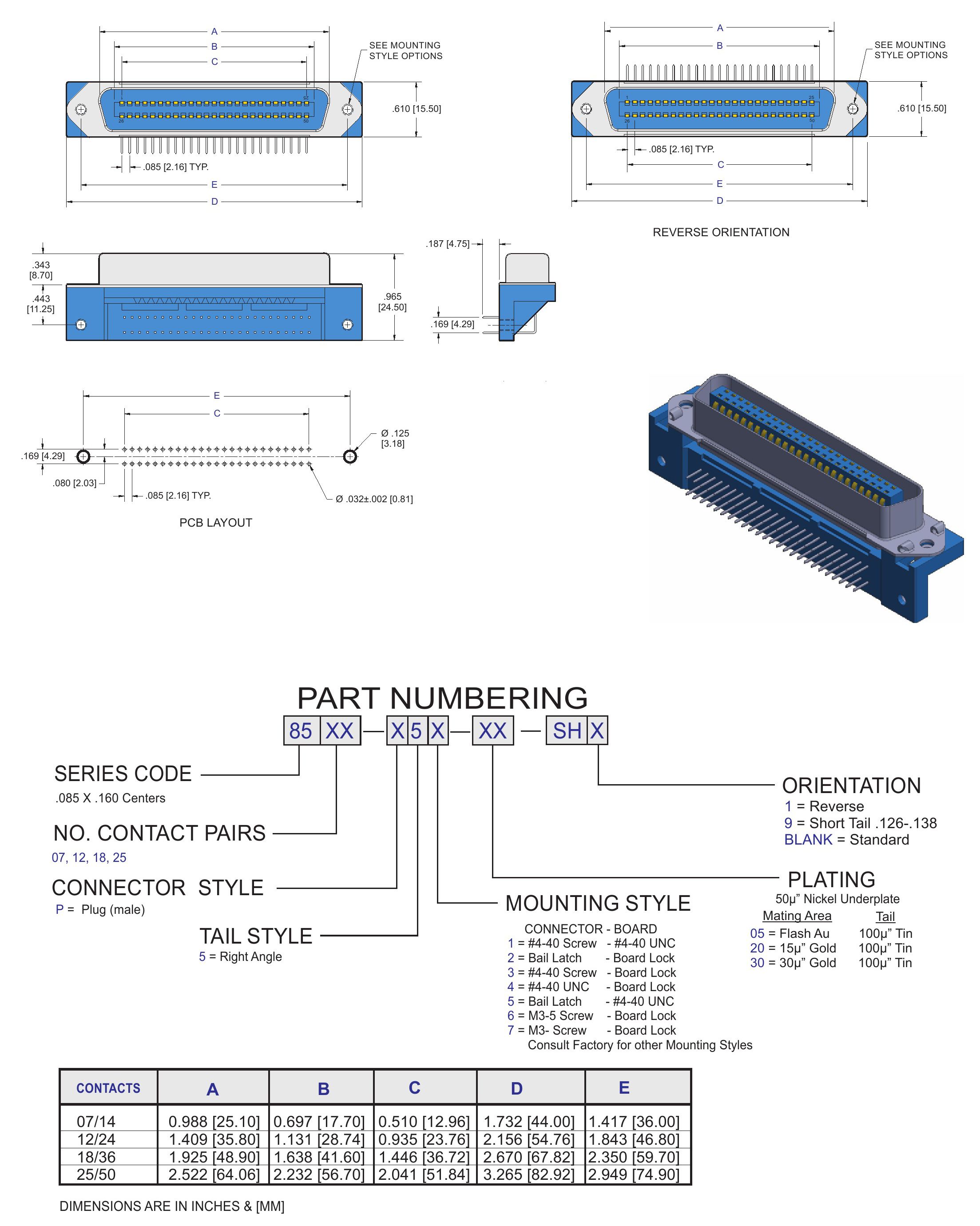 ECS Plug Right Angle Connector