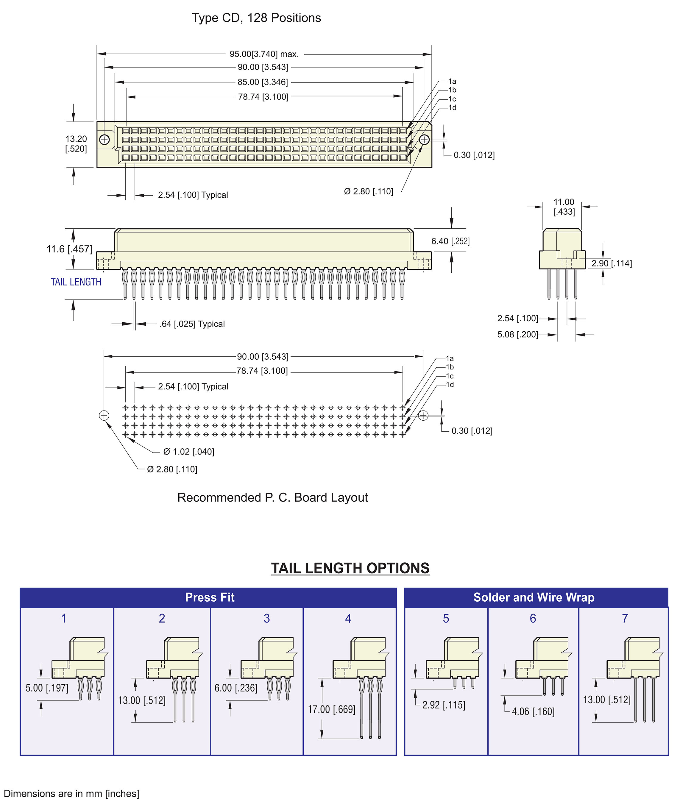 ECS DIN 41612 Type CD, CD/2 Female Connector