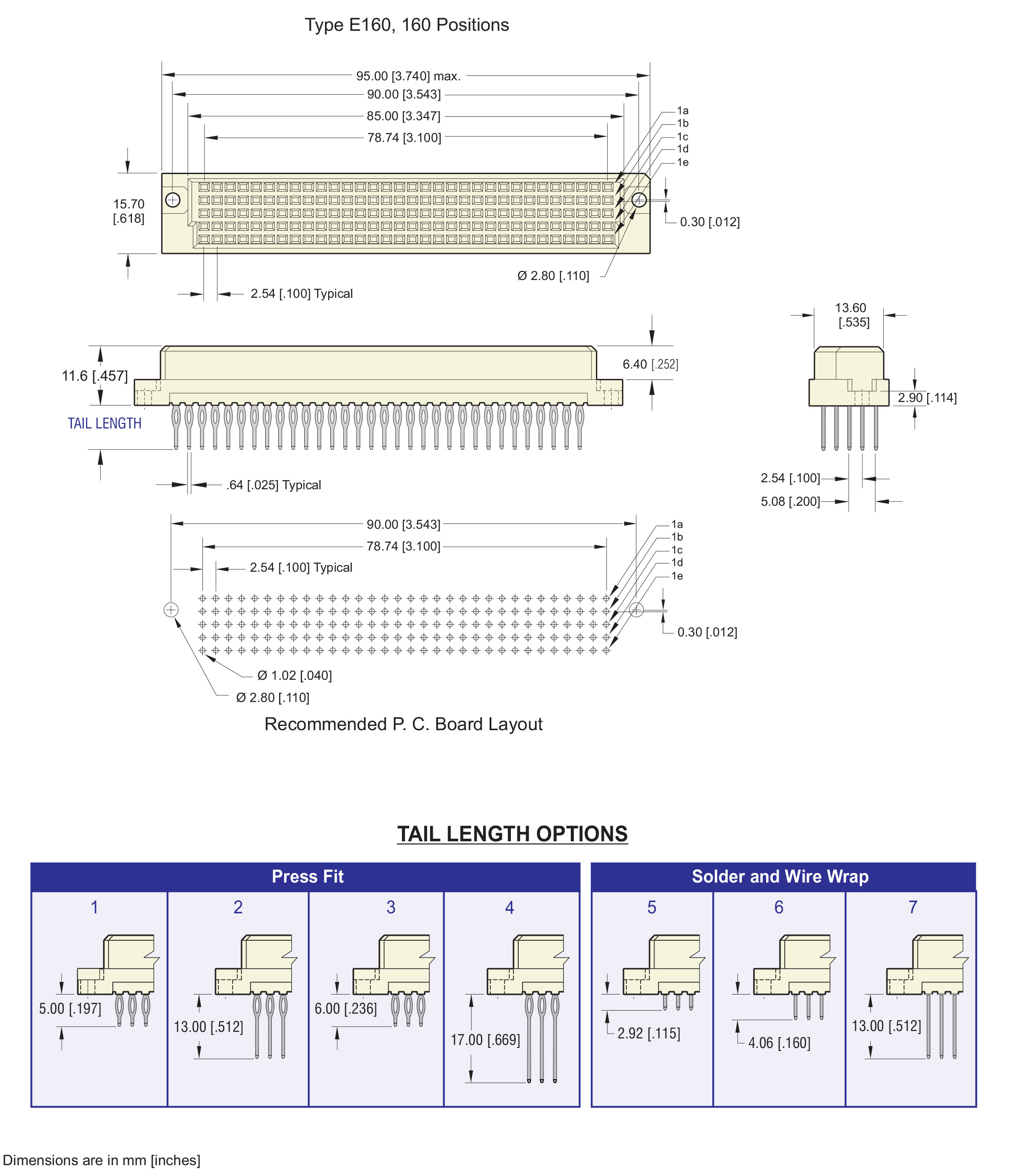ECS DIN 41612 Type E, E/2 Female Connector