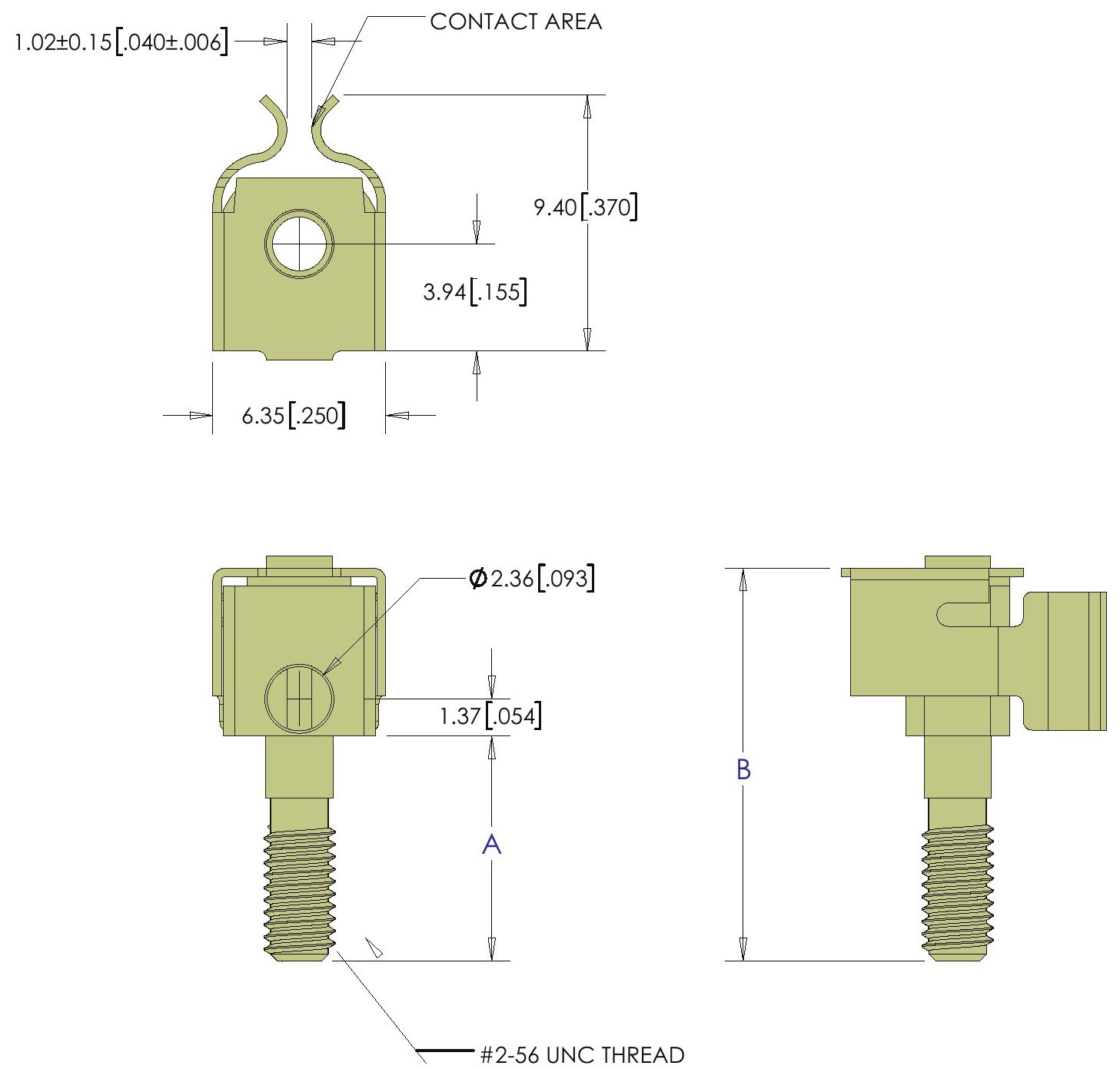 ECS 4 Row HDI Male Vertical Connector