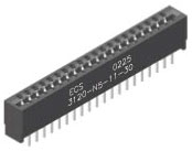 ECS Solder Standard Card Edge Connectors